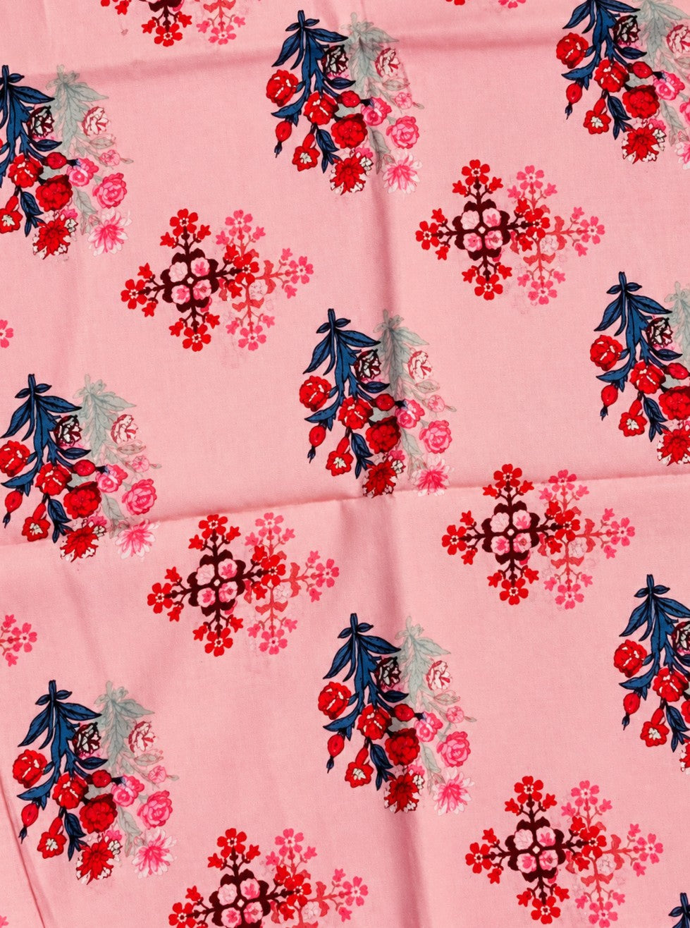 Pink Floral Printed Lawn 2-Piece Salwar Kameez | Women’s Summer Suit