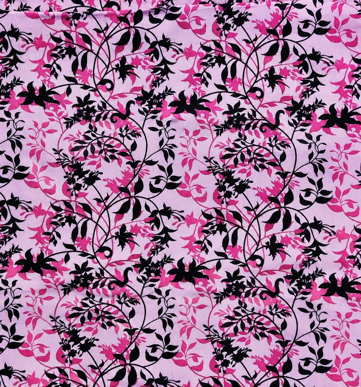Premium Printed Lawn 2-Piece Suit – Pink Floral Kameez & Salwar